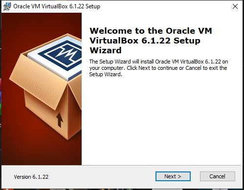Oracle VM VirtualBox 6.1.22 Setup